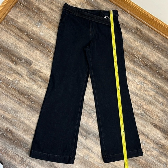Style & Co Women's Size 10 Wide Leg Jeans Dark Wash Trouser Pant Style - Picture 10 of 16